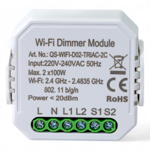 436421 Розумний вимикач - регулятор Tervix Pro Line WiFi Dimmer (2 клавіші)
