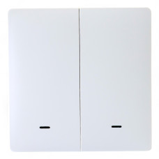433021 Розумна клавішна кнопка-вимикач Tervix Pro Line ZigBee Push Button (2 клавіші), на батар.