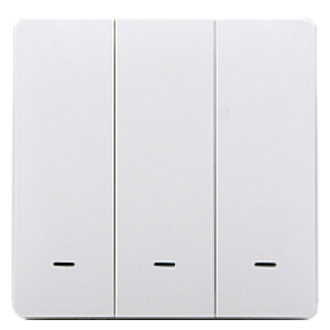 438021 Розумна клавішна кнопка-вимикач Tervix Pro Line ZigBee Push Button (3 клавіші), на батар.