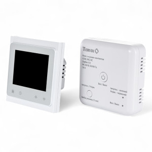 496161 Комплект бездротового управління опаленням ZigBee: термостат вбудов. +  реле (сухий контакт)