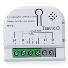437121 Розумний модуль для управл. ролетами/карнизами Tervix ZigBee Roller Blind/Curtain Controller 437121 Розумний модуль для управл. ролетами/карнизами Tervix ZigBee Roller Blind/Curtain Controller