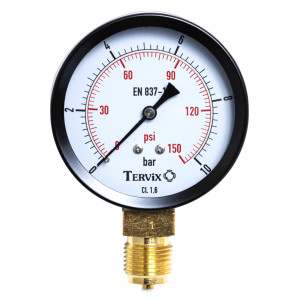 355113 манометр Tervix Pro Line 50 0-10 бар 1/4
