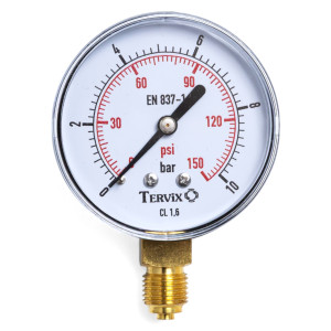 355213 манометр Tervix Pro Line 63 0-10 бар 1/4