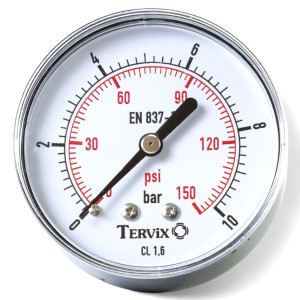 355611 манометр Tervix Pro Line 63 0-4 бар 1/4