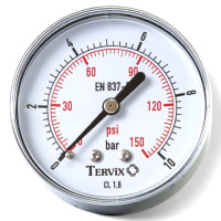 355613 манометр Tervix Pro Line 63 0-10 бар 1/4