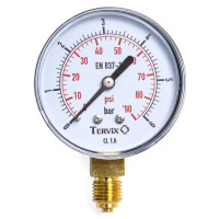 355412 манометр Tervix Pro Line 100 0-6 бар 1/2