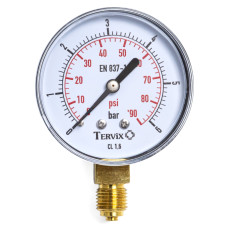 355412 манометр Tervix Pro Line 100 0-6 бар 1/2