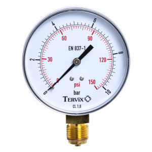355414 манометр Tervix Pro Line 100 0-16 бар 1/2