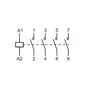 661441 Контактор OCT, 4P, 4NO, 40A, 230В Tervix Pro Line