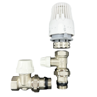 Комплект для підключення радіатора з термоголовкою (кутовий) Tervix Pro Line Radiator Set 2 371212