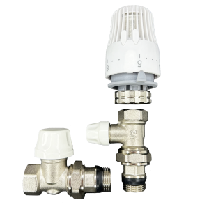 Комплект для підключення радіатора з термоголовкою (кутовий) Tervix Pro Line Radiator Set 2 371212