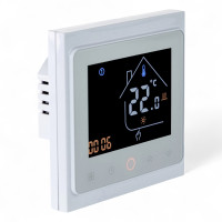 Термостат с ZigBee управлением Tervix Pro Line для водяного/электрического теплого пола, белый 117141