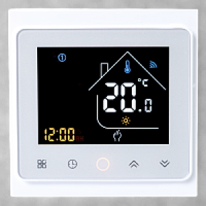 114351 Кімнатний сенсорний термостат з WiFi управлінням Tervix Pro Line WiFi TouchScren Thermostat (котел), біла рамка