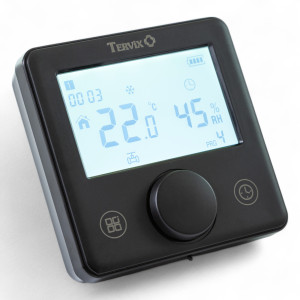 119711 Безпровідний кімнатний термостат TZR Tervix Pro Line ZigBee+RF, чорний
