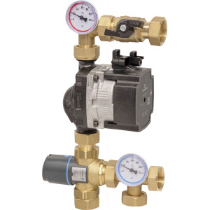 Смесительный модуль Afriso BTU 501 для теплого пола с клапаном АТМ, насос Grundfos UPM3 Auto 9050110