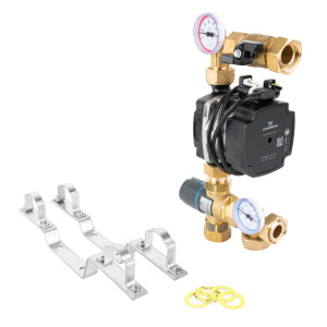 Смесительный модуль Afriso BTU 501 для теплого пола с клапаном АТМ, насос Grundfos UPM3 Auto 9050110