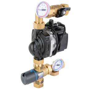 Смесительный модуль Afriso BTU 501 для теплого пола с клапаном АТМ, насос Grundfos UPM3 Auto 9050110
