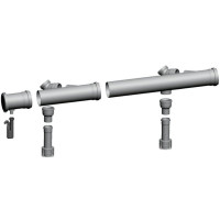 Комплект димоходу 110 / 160 для каскаду з 2-х Wolf  CGB - 50   2651 308