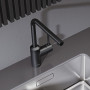 Змішувач для кухні DN 15 L-ine 428143977 чорний Kludi