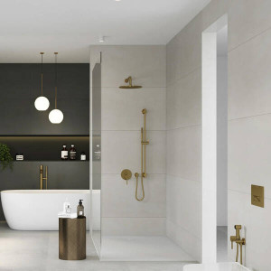 Верхній душ DN 15 A-QA 64330N0-00 Brushed gold Kludi