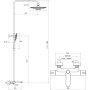 Душова система TE 092.01-150 Termo X070163 RAVAK