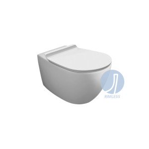 Унітаз підвісний Vignoni Rimless VI 18 F85 (VI18WM-F85) White matt, SIMAS