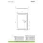 Душовий піддон Doros D 100x90 см, RADAWAY