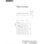 Душовий піддон Tinos C Compact 90x90 RADAWAY