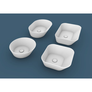 Умивальник WA 03 Wave (WA03WM) White matt, SIMAS