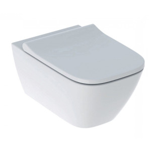 Унітаз підвісний з кришкою Smyle Square Rimfree 500.683.00.2 Geberit
