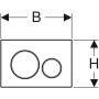 Кнопка зливу Sigma20 115.882.01.1 білий мат Geberit