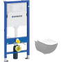 Комплект Інсталяція Duofix Delta 12 458.103.00.1 GEBERIT+ Унітаз Alegra Rimless з кришкою A34H139000 ROCA