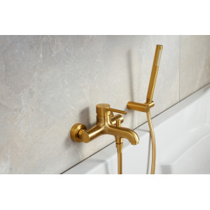 Змішувач для ванни MOZA Gold brushed 5034-010-31 KFA ARMATURA