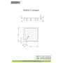 Душовий піддон Rodos C Compact 90x90 см, RADAWAY