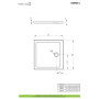 Душовий піддон Doros C 90x90 см, RADAWAY