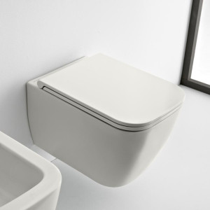 Кришка для унітаза Teorema 2.0 soft-close (8305B41) white mat, SCARABEO