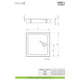 Душовий піддон Doros C Compact 90x90 см, RADAWAY