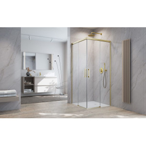 Душова кабіна (половина) Idea 6 Brushed Gold KDD 90 ліва RADAWAY
