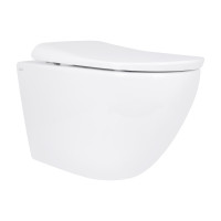Унітаз підвісний Qtap Robin ML Ultra Quiet 490x365x325 мм, з сидінням Soft-close MagLock, White QTROBML26W49621