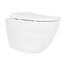 Унитаз подвесной Qtap Robin ML Ultra Quiet 490×365×325 мм, с сиденьем  Soft-close MagLock, White QTROBML26W49621