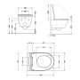 Унитаз подвесной Qtap Robin ML Ultra Quiet 490×365×325 мм, с сиденьем  Soft-close MagLock, White QTROBML26W49621