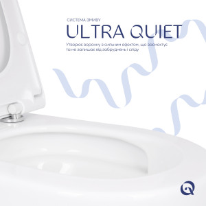 Унитаз подвесной Qtap Robin ML Ultra Quiet 490×365×325 мм, с сиденьем  Soft-close MagLock, White QTROBML26W49621