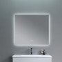 Дзеркало Qtap Taurus (TA2) 800×700 мм з LED-підсвічуванням Touch, з антизапотіванням, з димером, рег. темп. кольору (3000-6500K) QTTAU70070048955