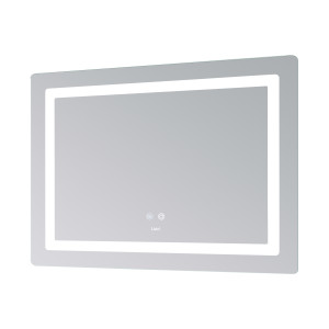 Дзеркало Lidz Kubis (KU2) 1200х800 з LED-підсвічуванням Touch, з антизапотіванням, з димером, рег. яскравості LDKUB120080049007