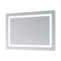 Дзеркало Lidz Kubis (KU2) 1200х800 з LED-підсвічуванням Touch, з антизапотіванням, з димером, рег. яскравості LDKUB120080049007