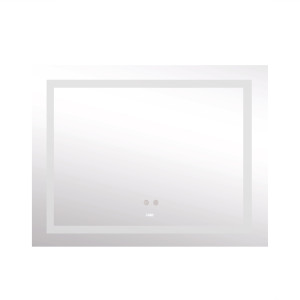 Дзеркало Lidz Kubis (KU1) 1200х800 з LED-підсвічуванням Touch, з антизапотіванням, з димером, рег. яскравості LDKUB120080049008