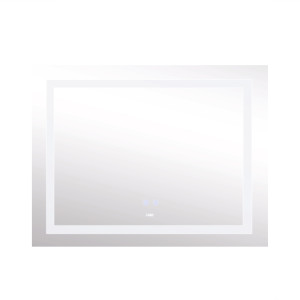 Дзеркало Lidz Kubis (KU1) 1200х800 з LED-підсвічуванням Touch, з антизапотіванням, з димером, рег. яскравості LDKUB120080049008