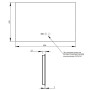 Дзеркало Qtap Taurus (TA1) 800×600 мм з LED-підсвічуванням Touch, з антизапотіванням, з димером, рег. темп. кольору (3000-6500K) QTTAU8006004895