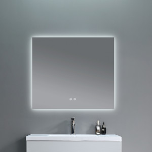 Дзеркало Qtap Taurus (TA1) 800×700 мм з LED-підсвічуванням Touch, з антизапотіванням, з димером, рег. темп. кольору (3000-6500K) QTTAU80070048954