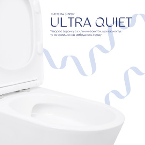 Унитаз напольный Qtap Arvin Ultra Quiet 630×350×795 мм с сиденьем Soft-close, White QTARV27W49259